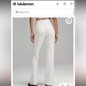 Lululemon Athletica White Flare Pants